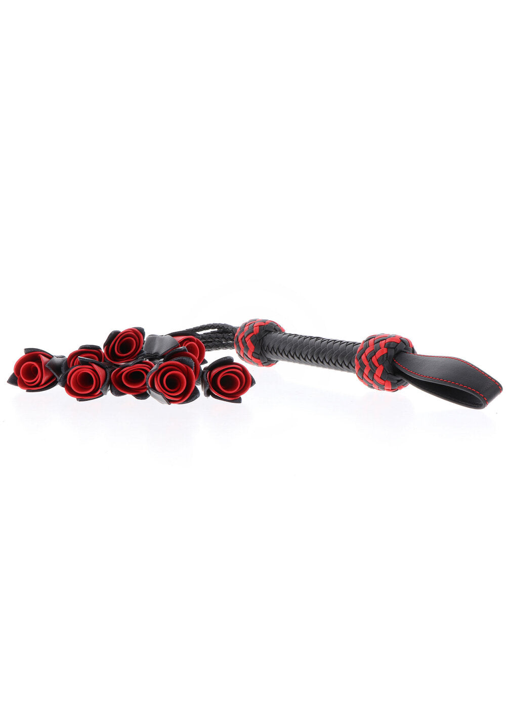 Hidden Desire Masters Real Leather Roses Whip