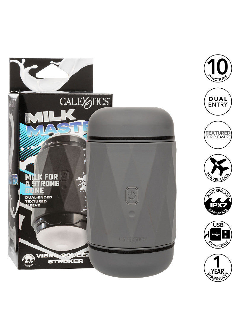 CalExotics Milk Master Vibro Squeeze Stroker