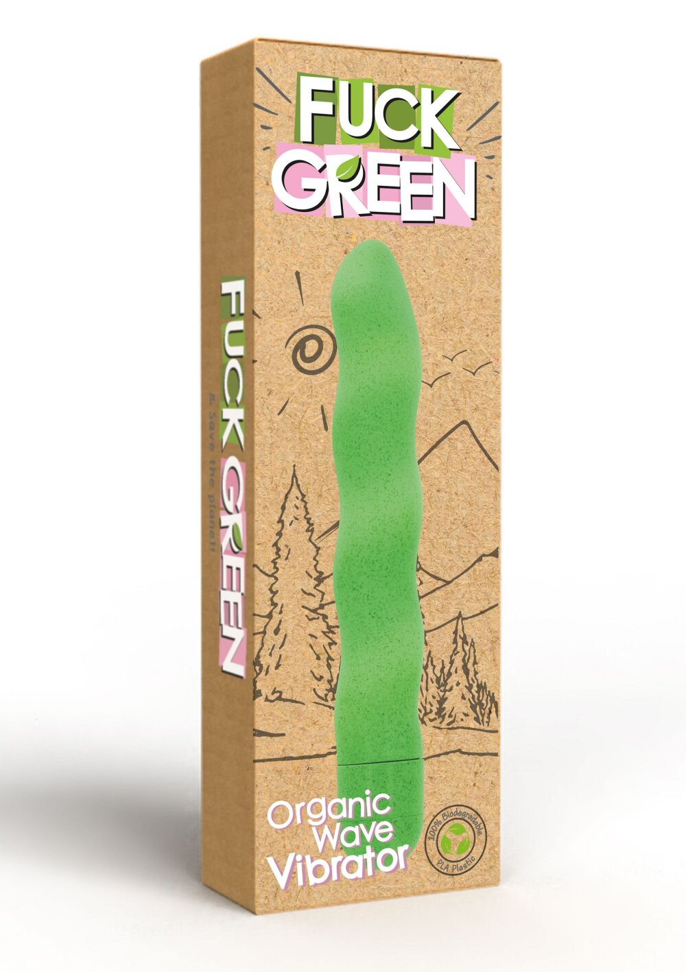 Fuck Green Organic Wave Vibrator