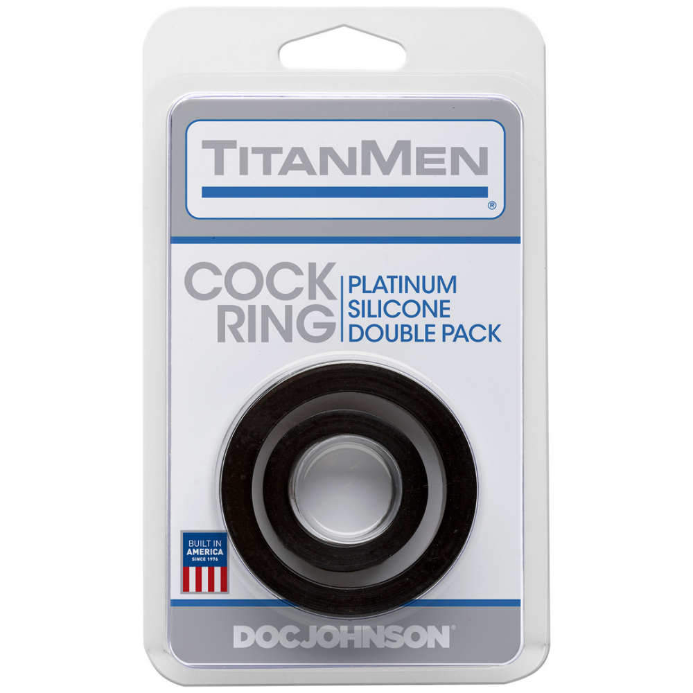 Silicone Cock Ring Set - 2 Pieces