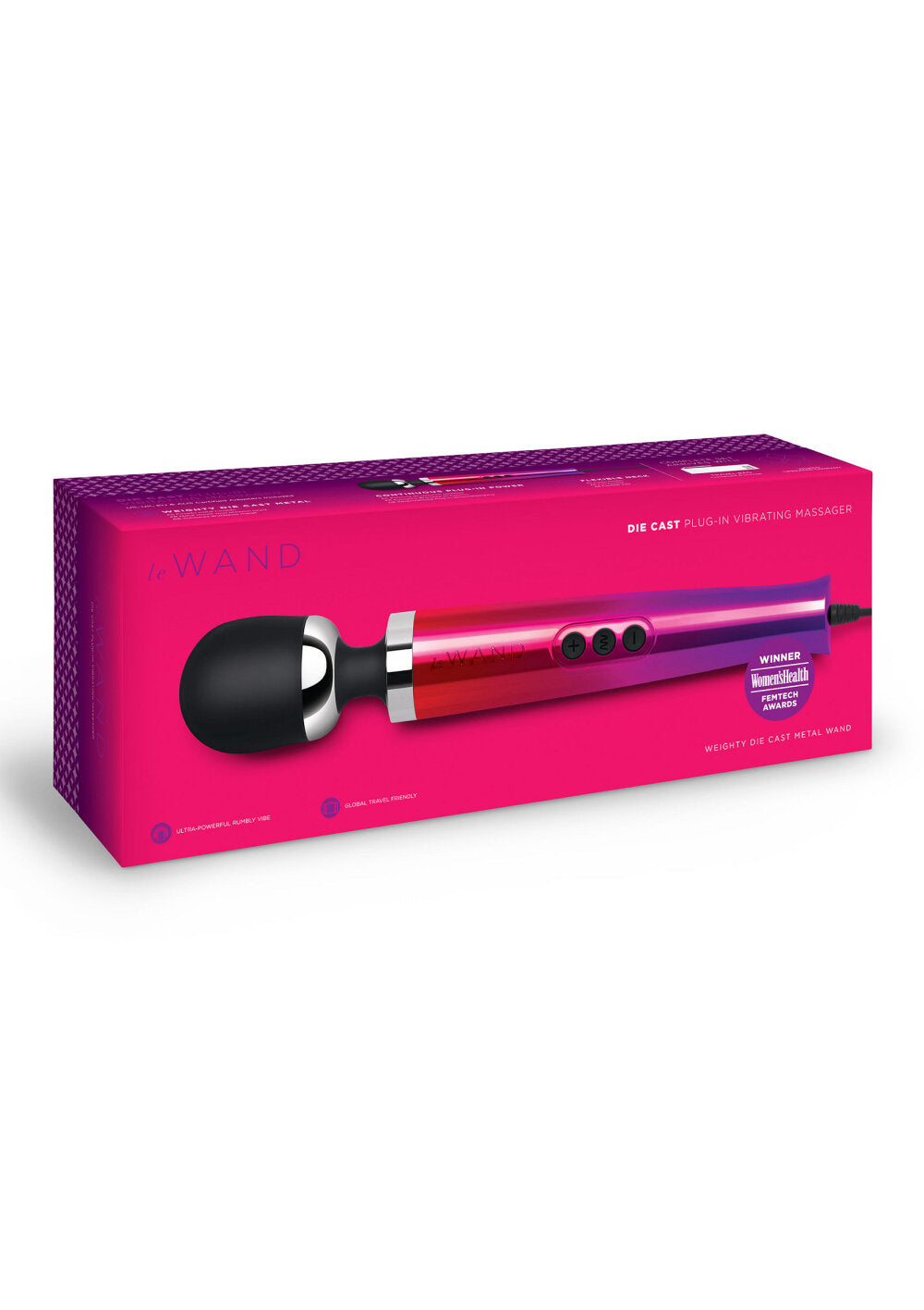 Le Wand Die Cast Plug-In Vibrating Massager