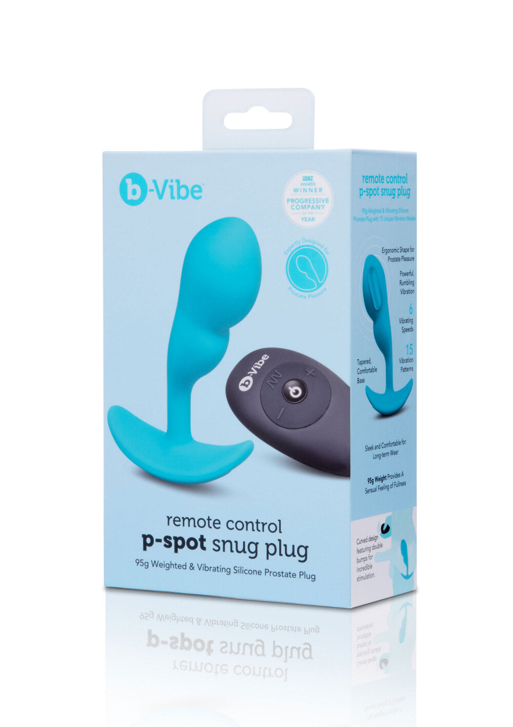 B-Vibe Remote Control P-Spot Snug Plug 95g