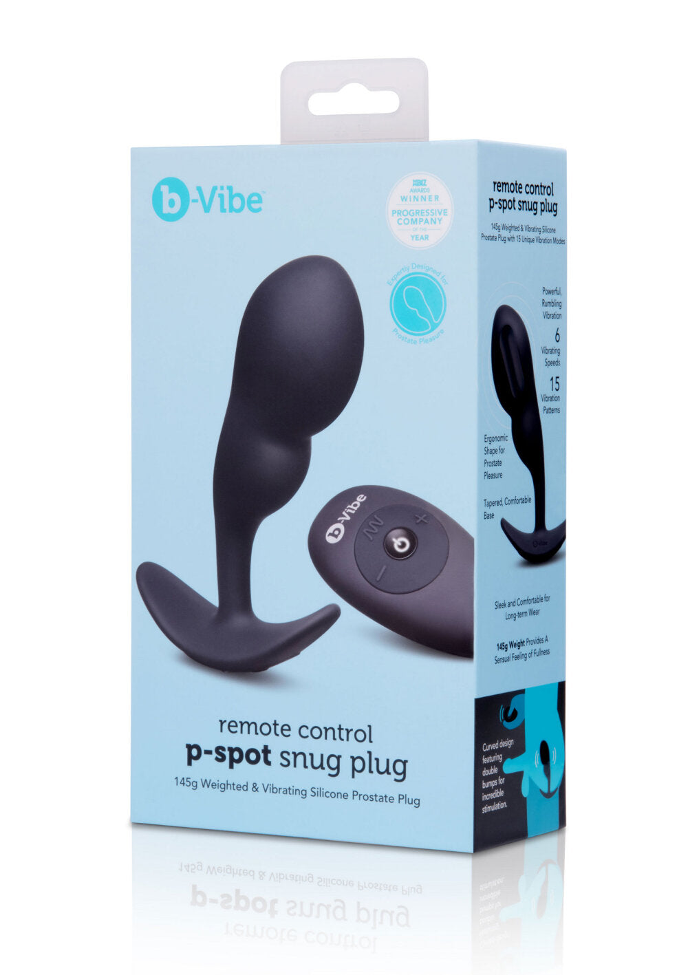 B-Vibe Remote Control P-Spot Snug Plug 145g