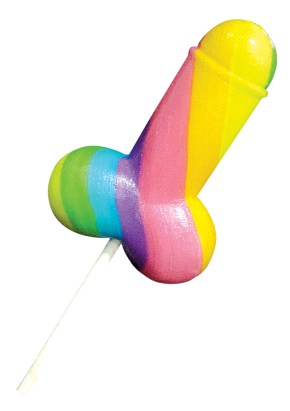 S&F Rainbow Cock Pops Display 12pc