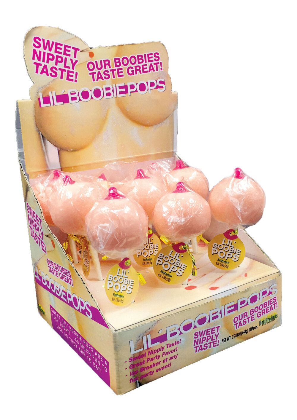 S&F Boobie Pop Display 9 Pcs