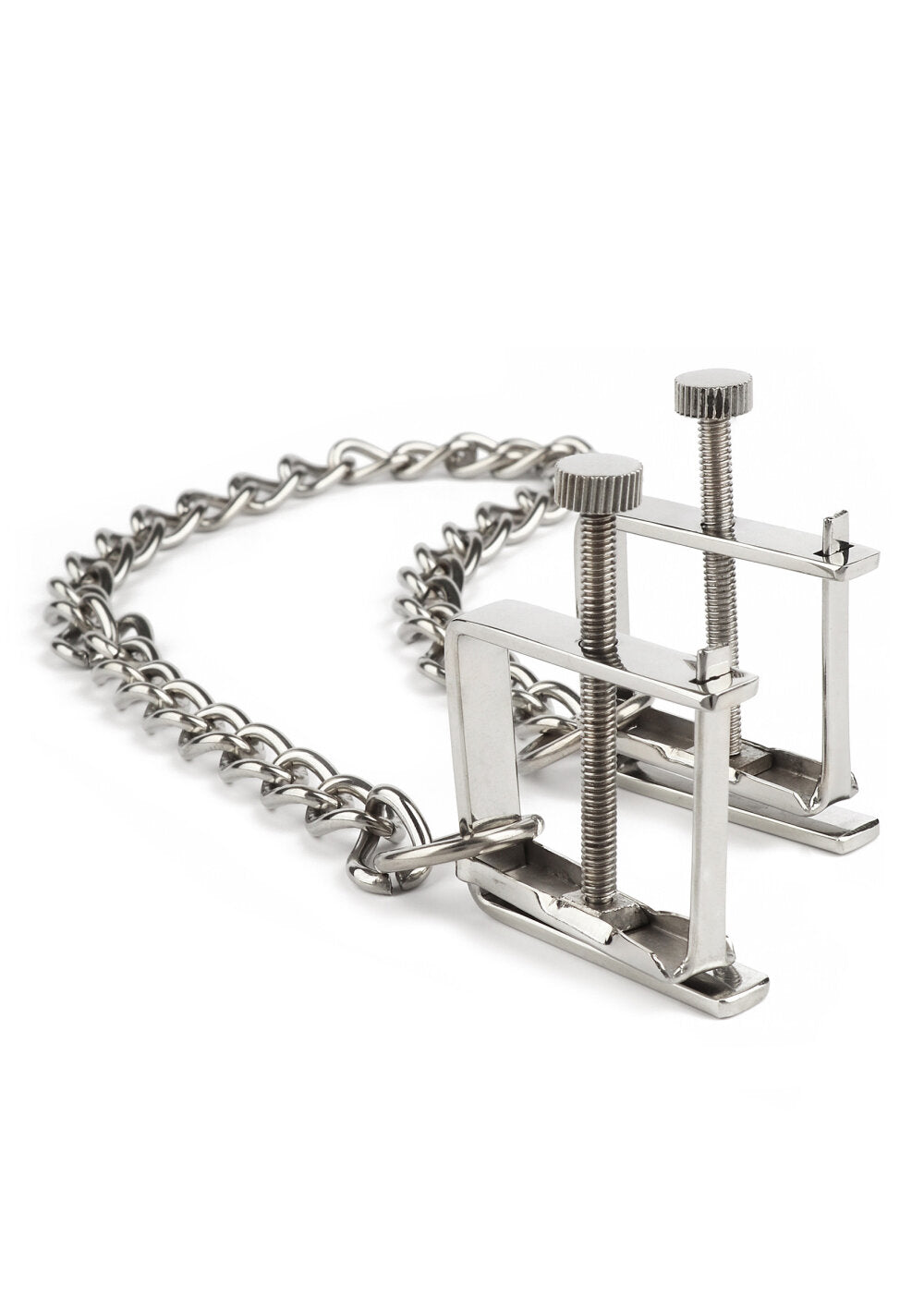 Mr. Steel Press Nipple Clamps With Chain