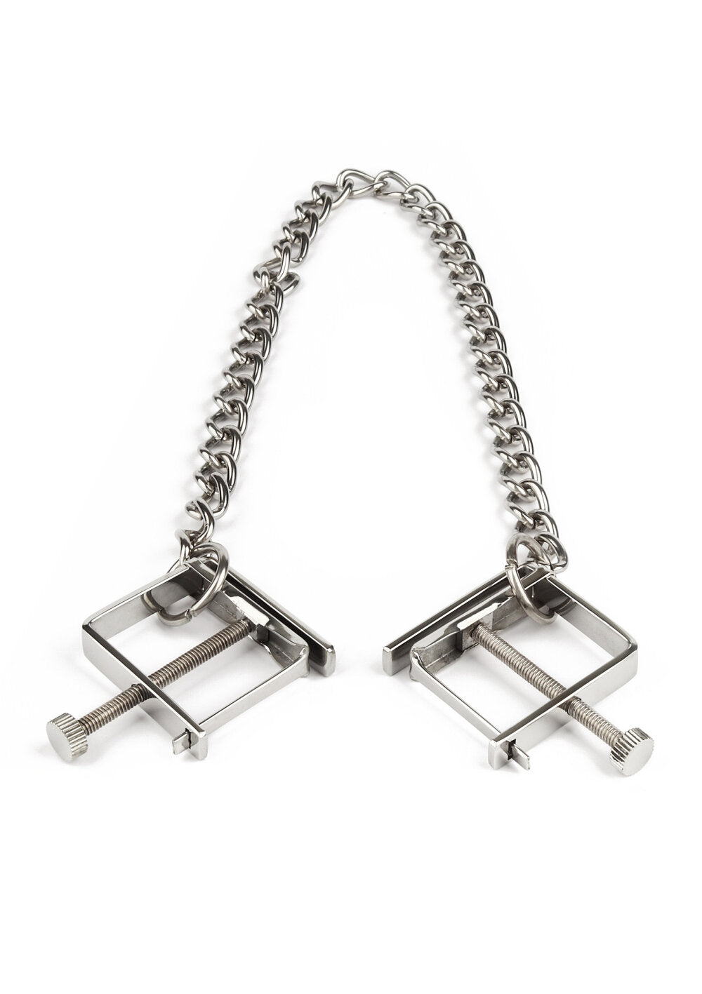 Mr. Steel Press Nipple Clamps With Chain