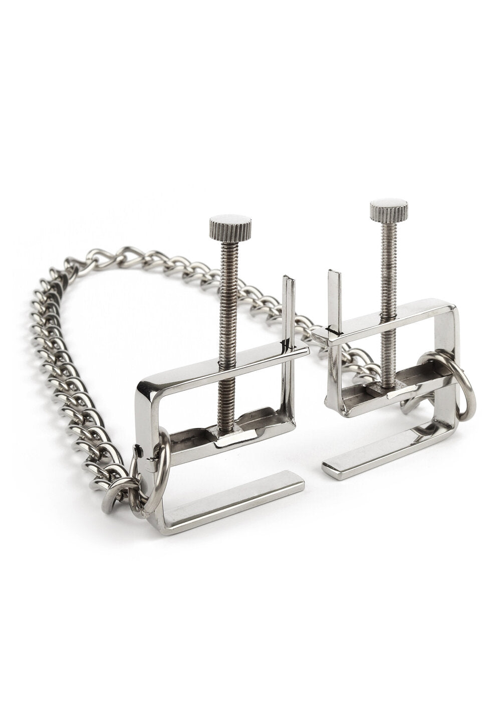 Mr. Steel Press Nipple Clamps With Chain