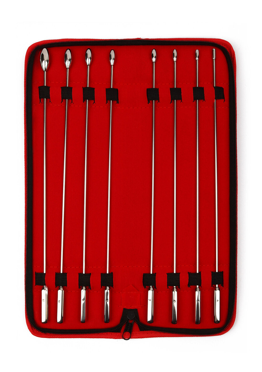 Mr. Steel Rosebud Urethral Sounds 8 Pcs