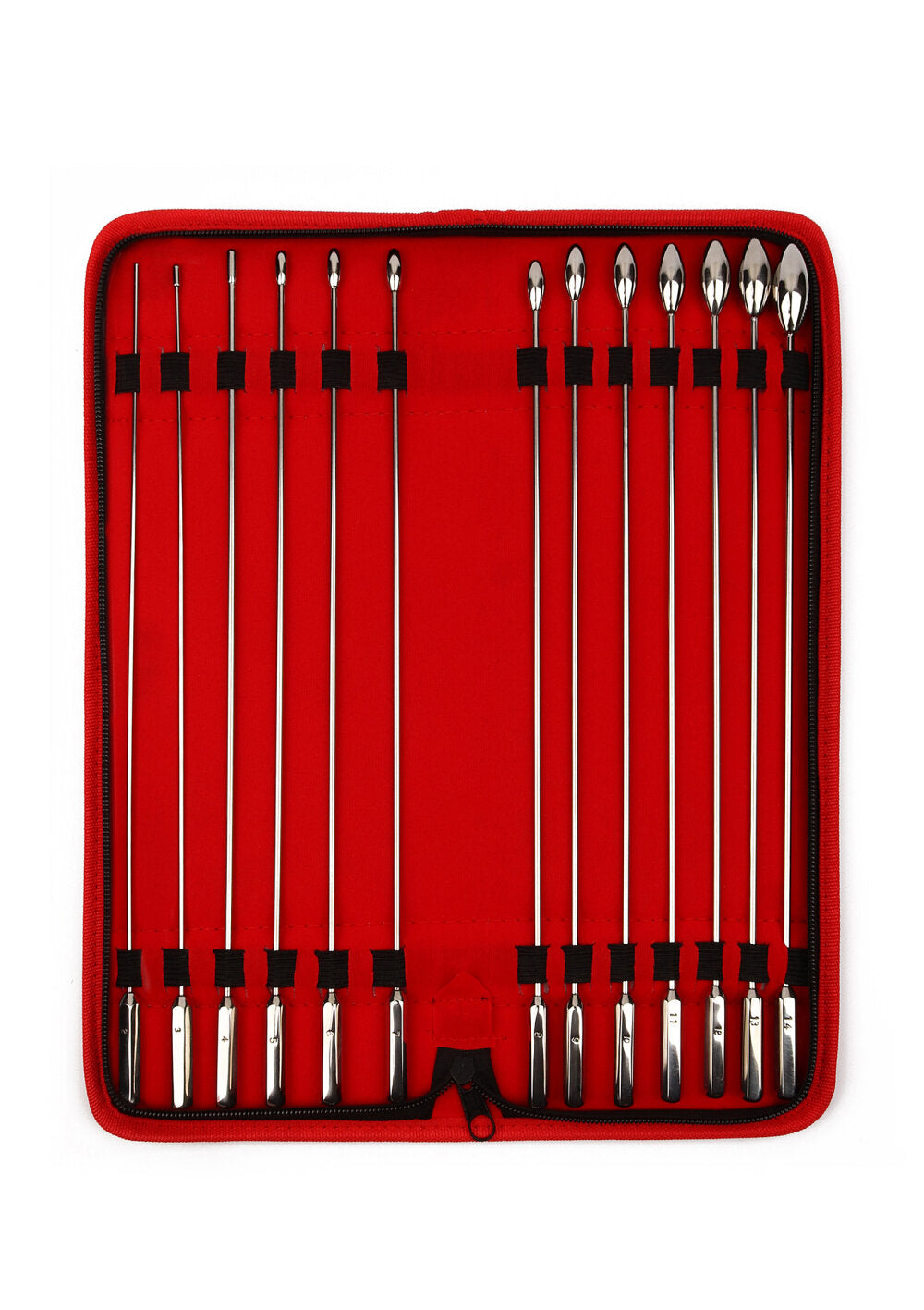 Mr. Steel Rosebud Urethral Sounds 13 Pcs