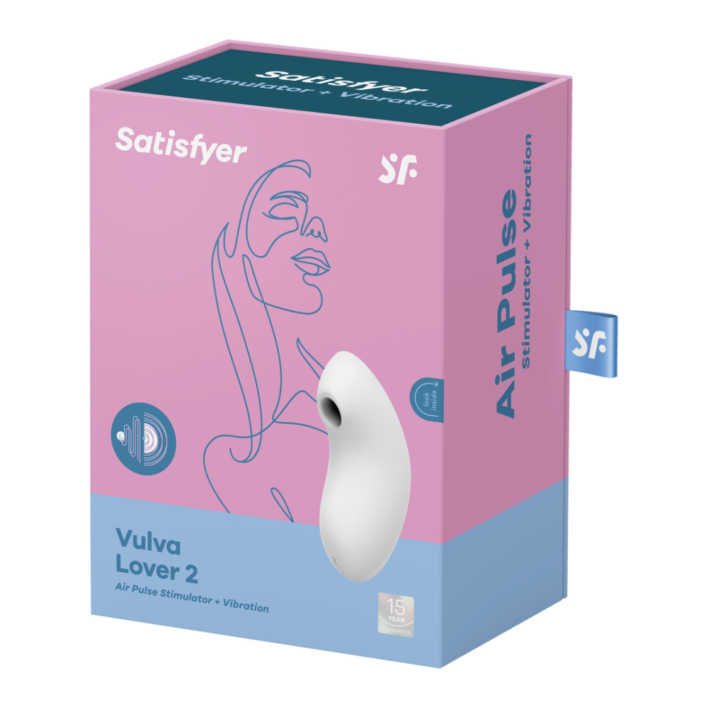 Vulva Lover 2 - Double Air Pulse Vibrator - White