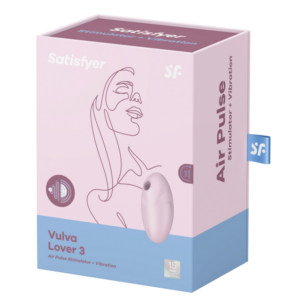 Vulva Lover 3 - Double Air Pulse Vibrator - Pink