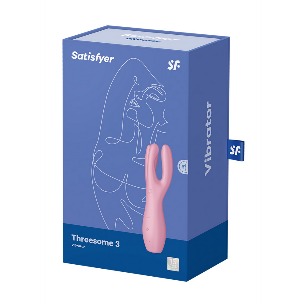 Threesome 3 - Lay-on Vibrator - Pink