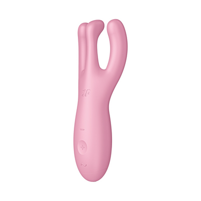 Threesome 4Plus - Lay-on Vibrator with App - Pink