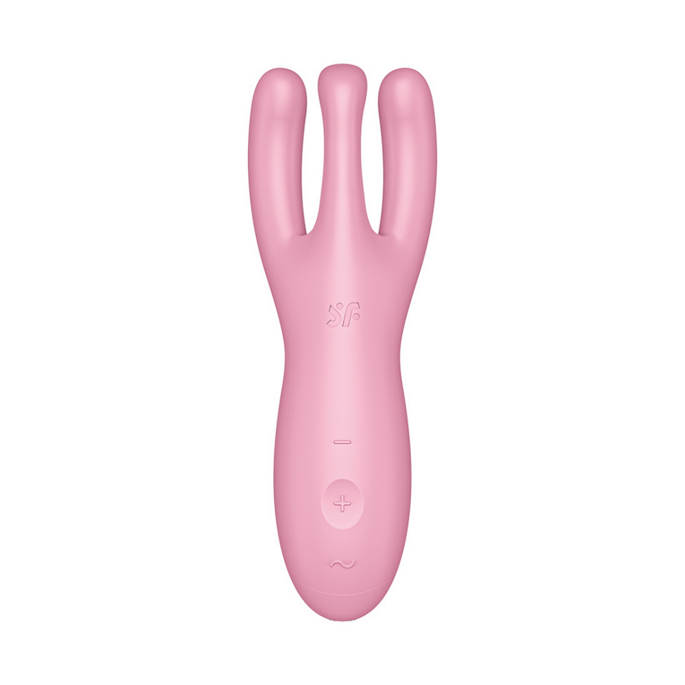 Threesome 4Plus - Lay-on Vibrator with App - Pink