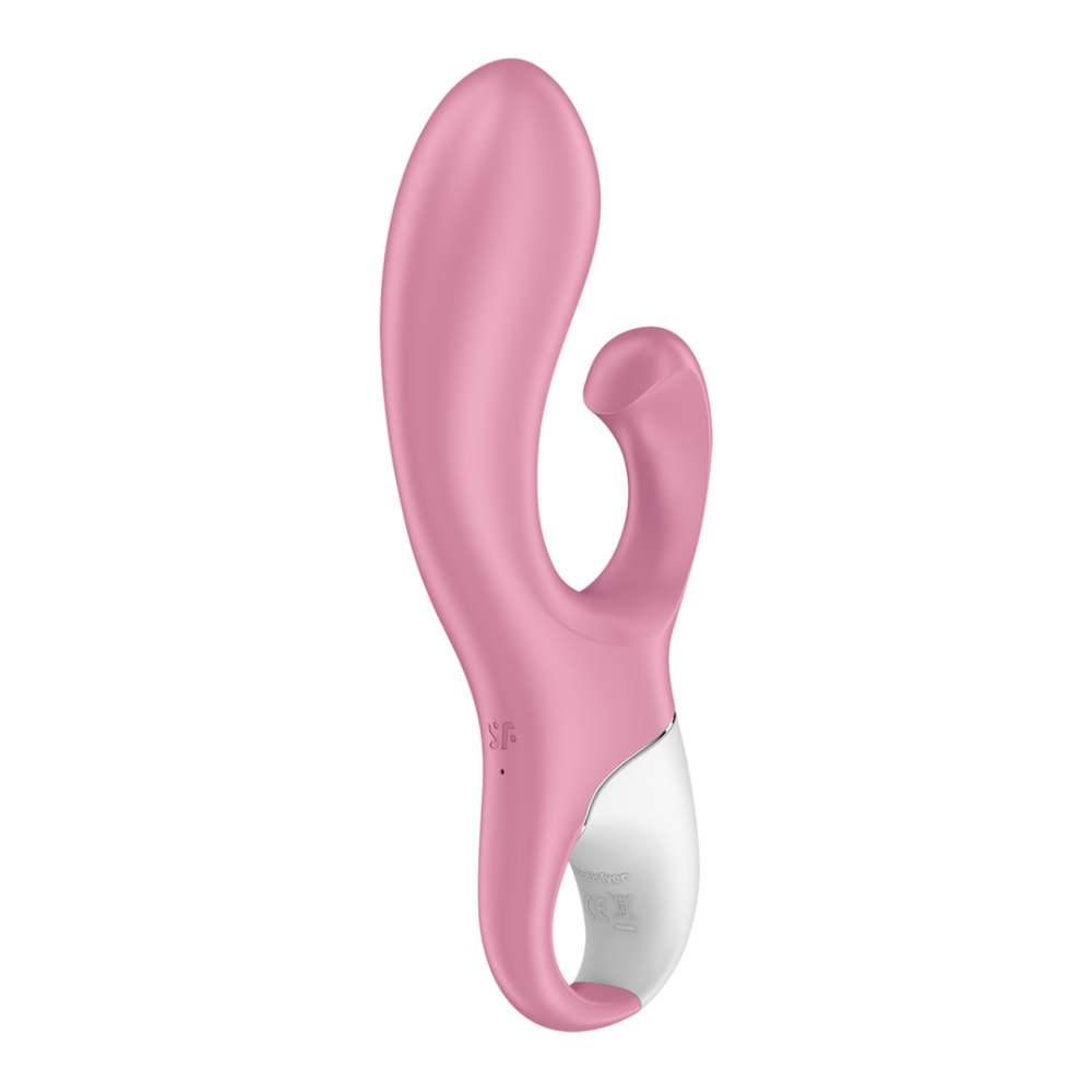 Air Pump Bunny 2 - Inflatable Rabbit Vibrator - Light Red