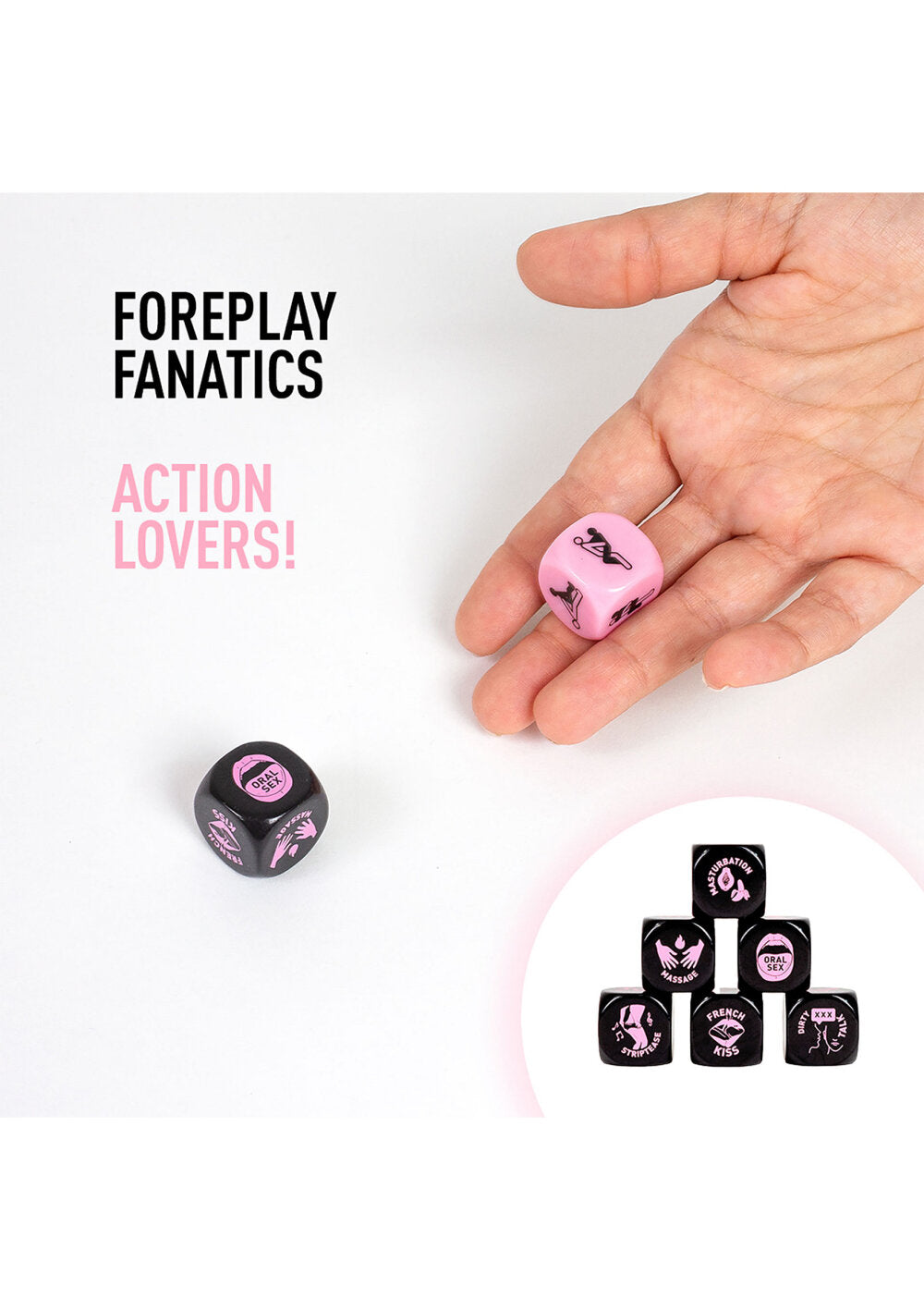 Secret Play Foreplay Lovers Dice 2 Pcs