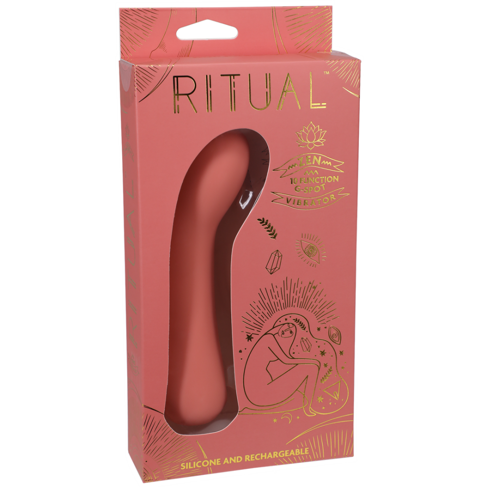 Zen - Rechargeable Silicone G-Spot Vibe - Coral