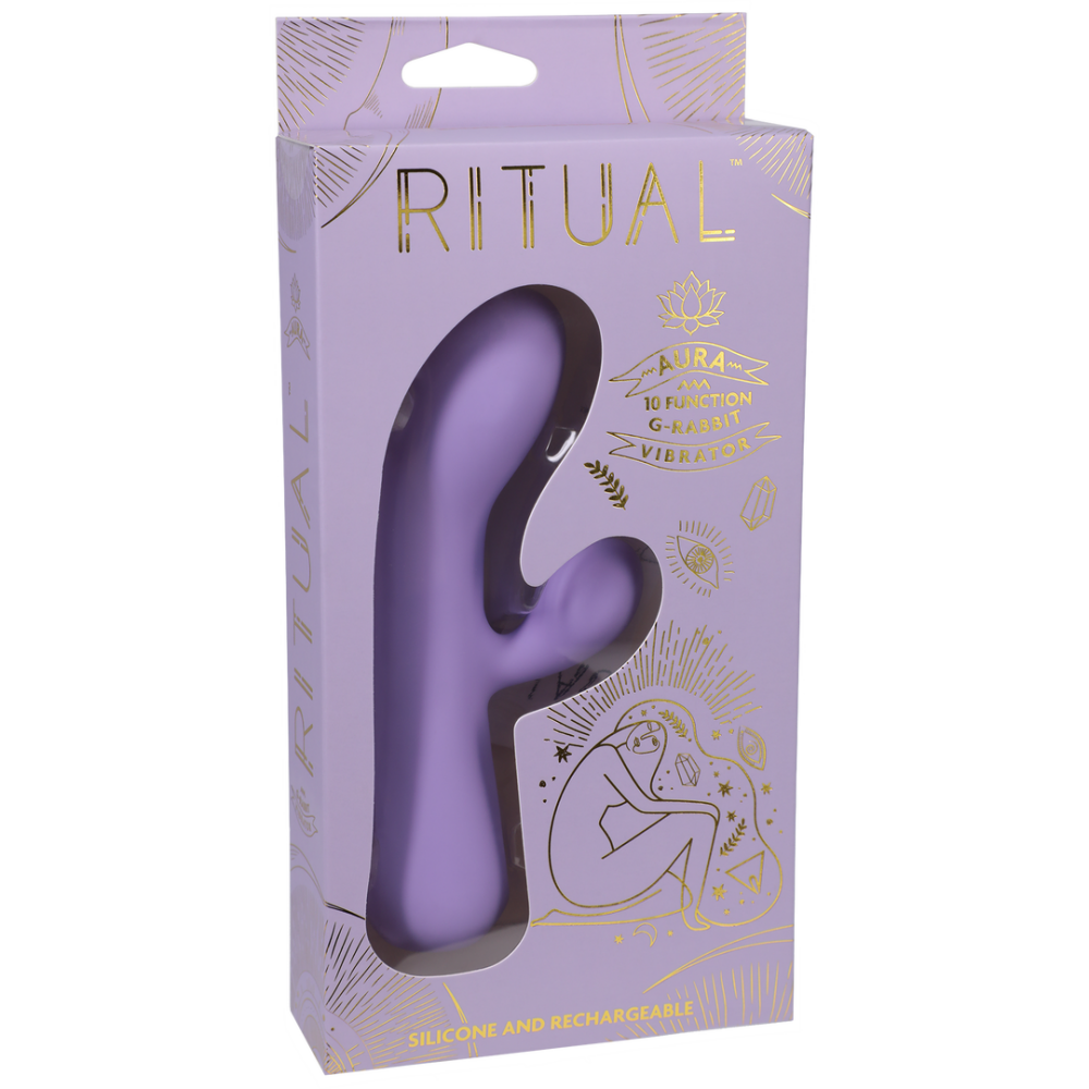 Aura - Rechargeable Silicone Rabbit Vibe - Lilac