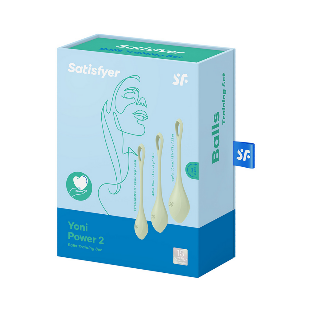 Yoni Power 2 - Kegel Balls Set - Lichtgroen