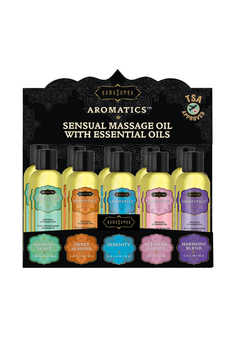 Kama Sutra Aromatic Massage Oil Disp 15pc