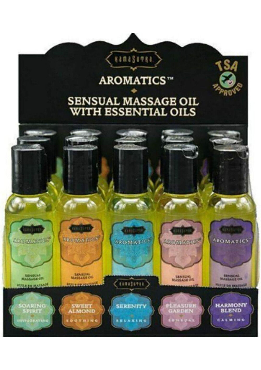 Kama Sutra Aromatic Massage Oil Disp 15pc