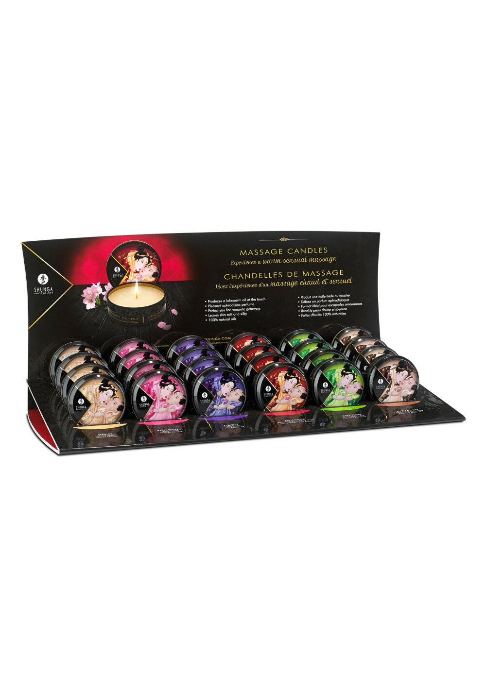 Shunga Display Mini Massage Candles