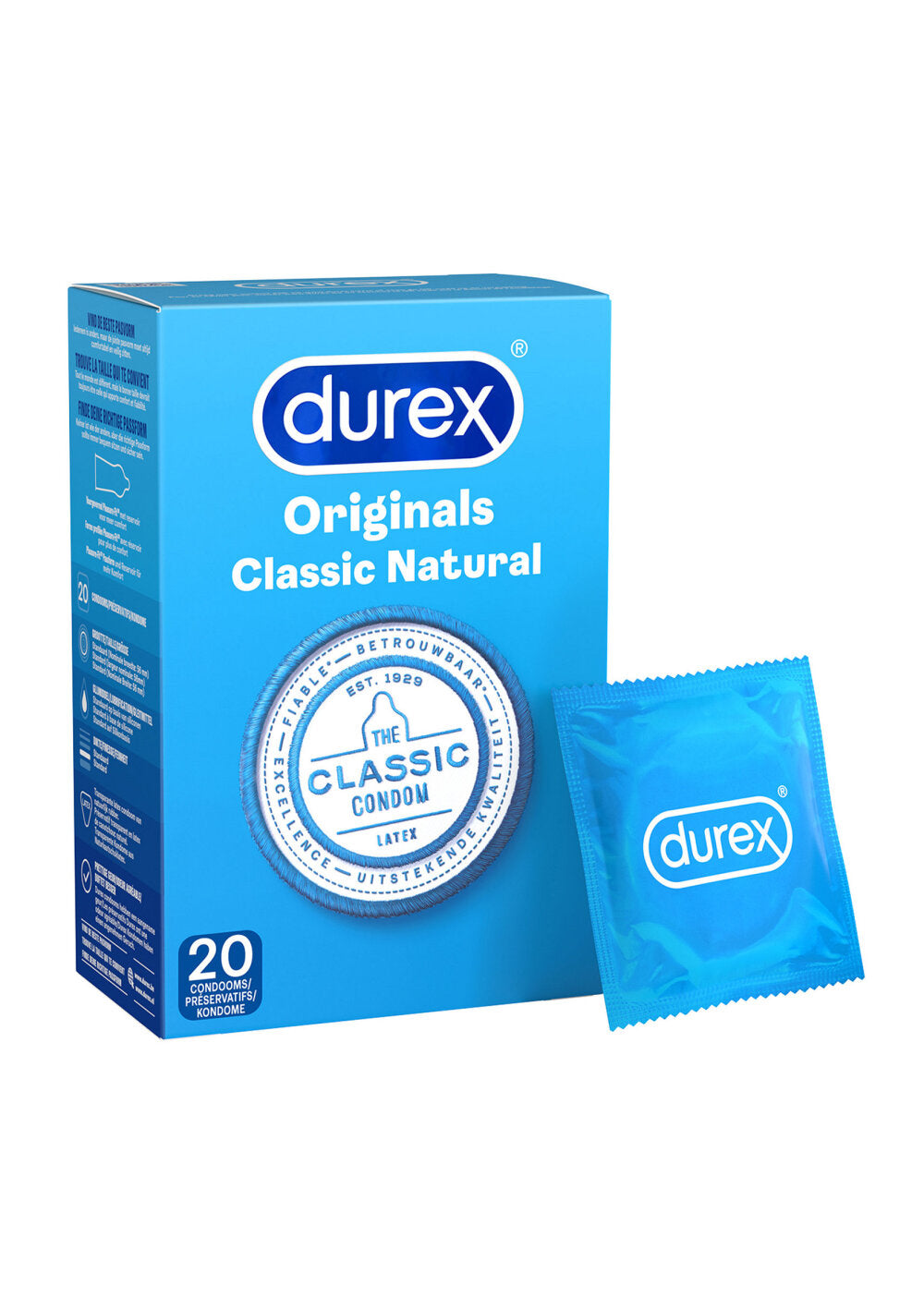 Durex NL / FR Classic Naturel 3x 20pcs