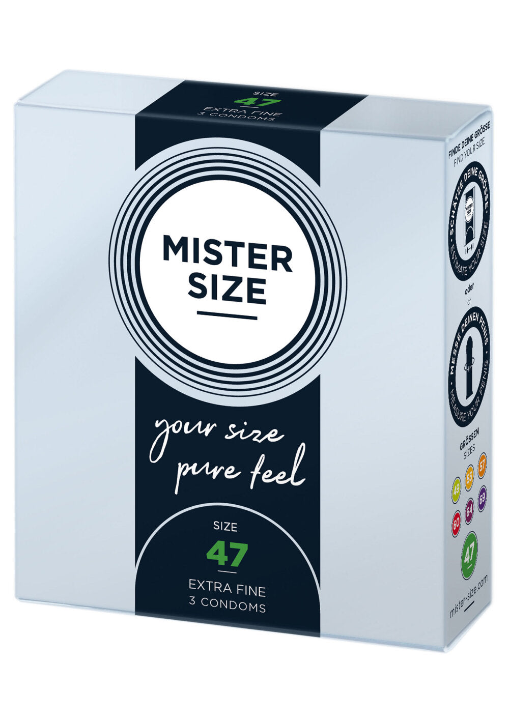 Mister Size 47mm Condoms 3pcs