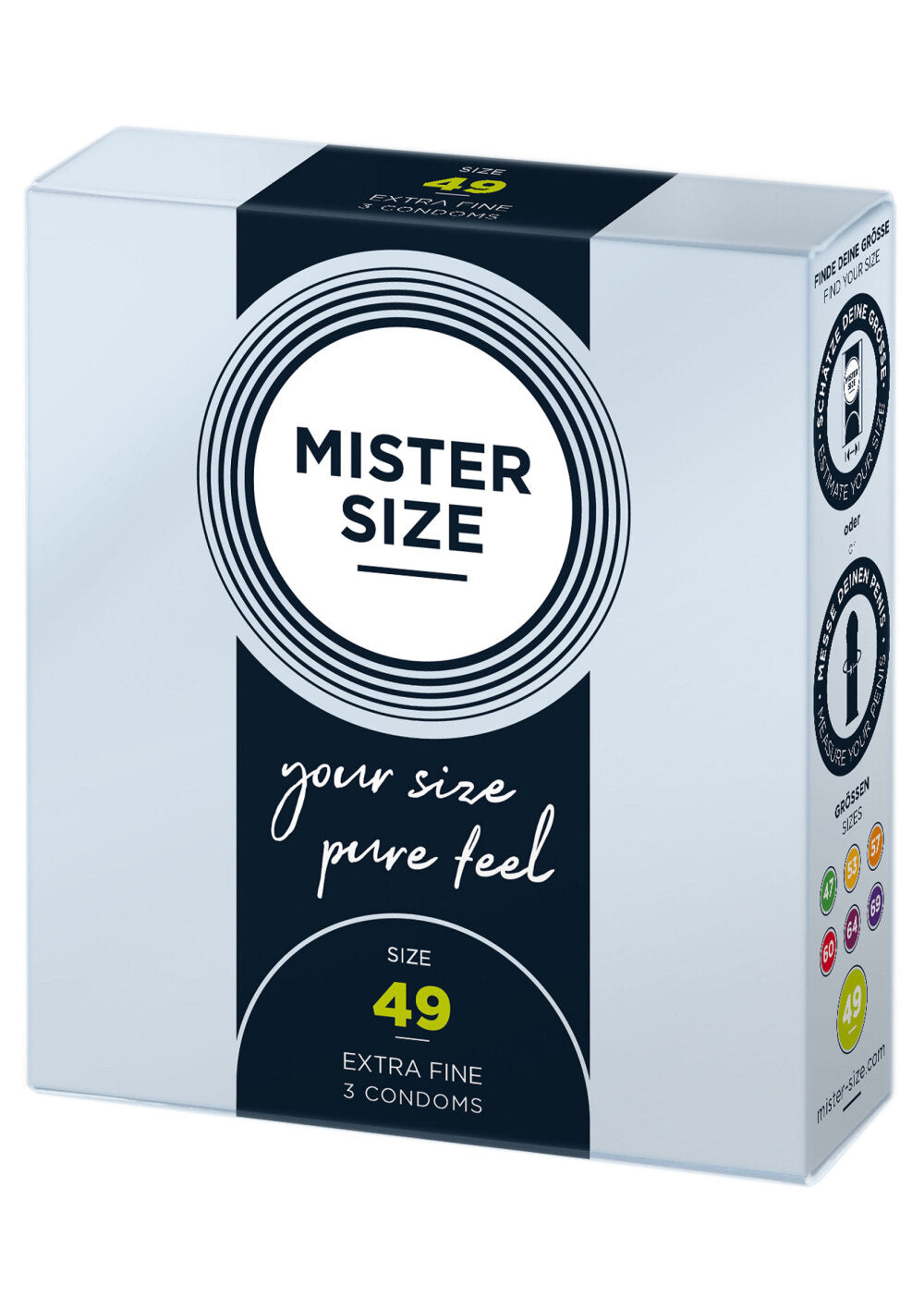 Mister Size 49mm Condoms 3pcs