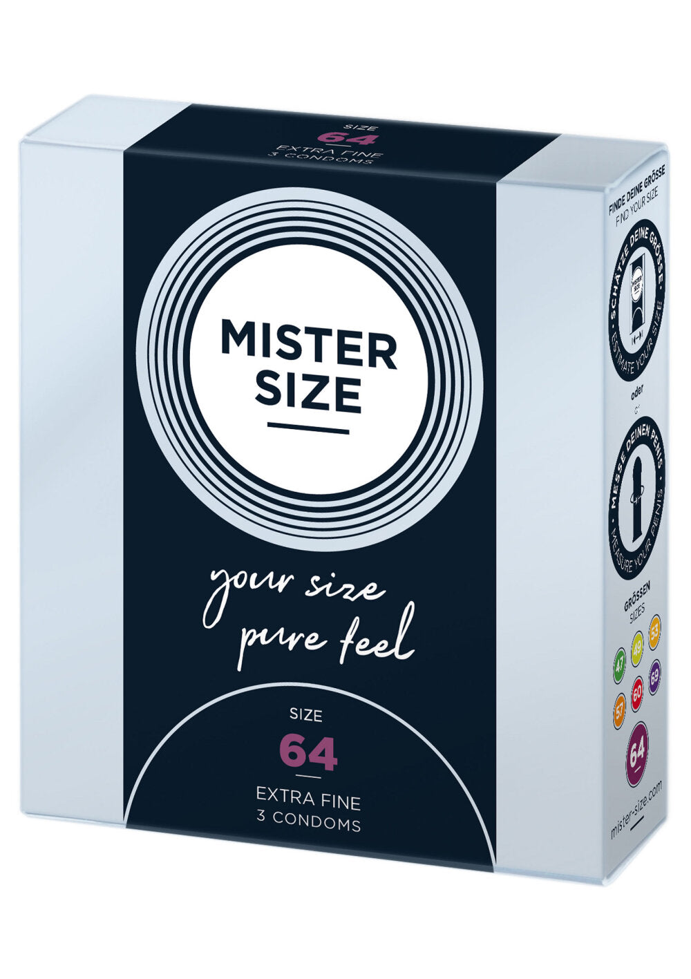 Mister Size 64mm Condoms 3pcs