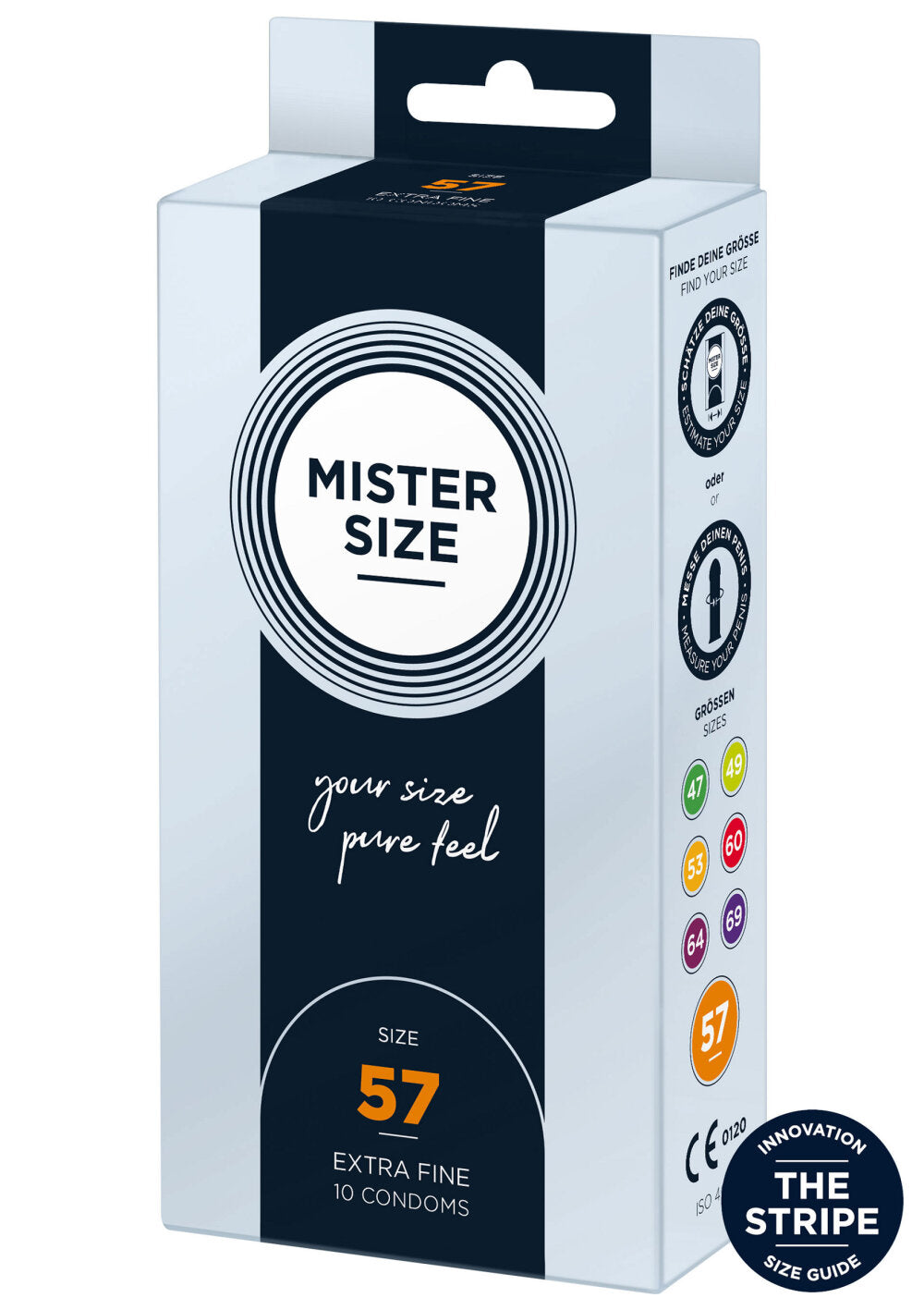 Mister Size 57mm Condoms 10pcs