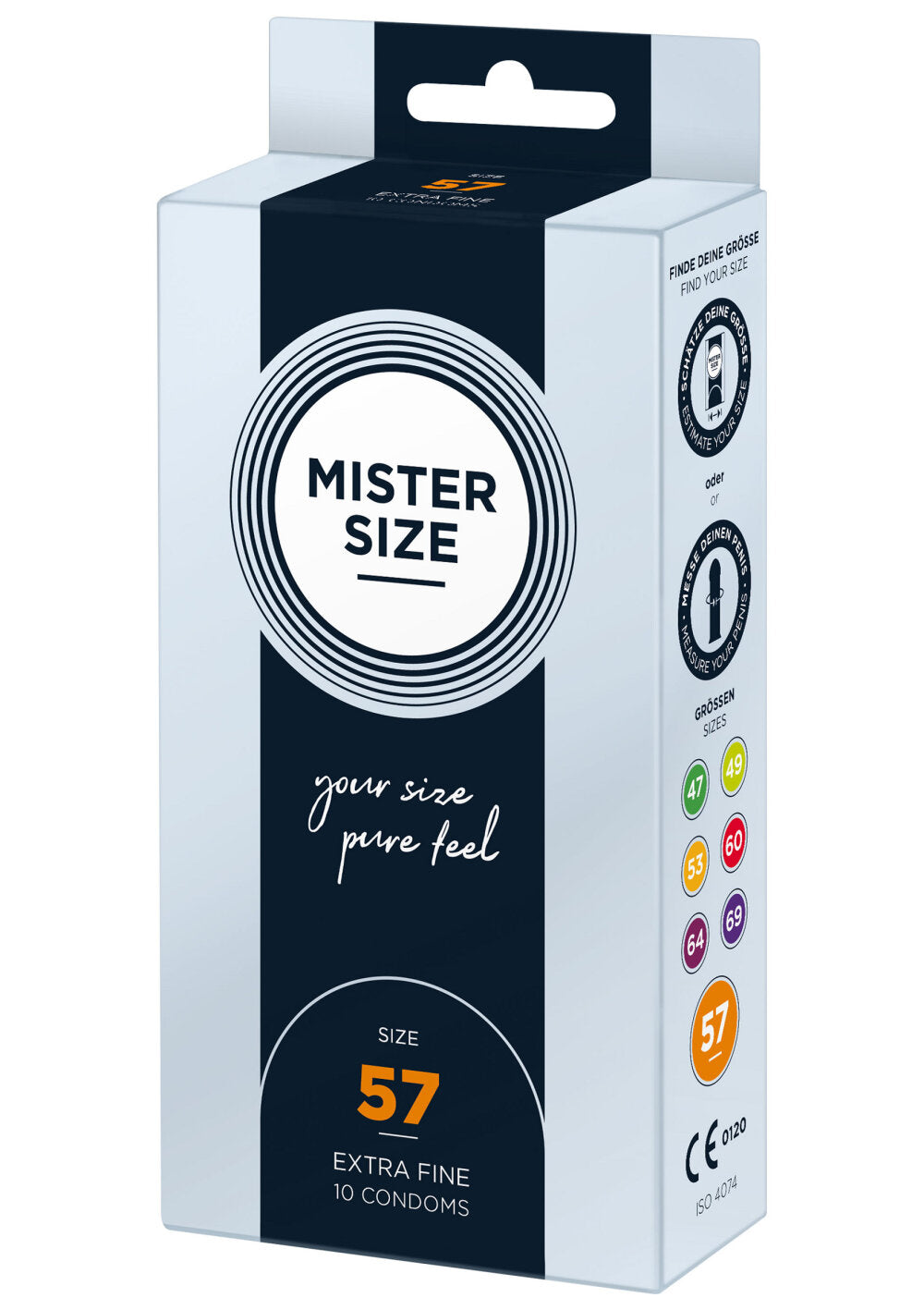 Mister Size 57mm Condoms 10pcs