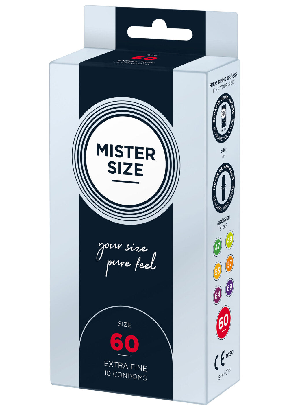 Mister Size 60mm Condoms 10pcs