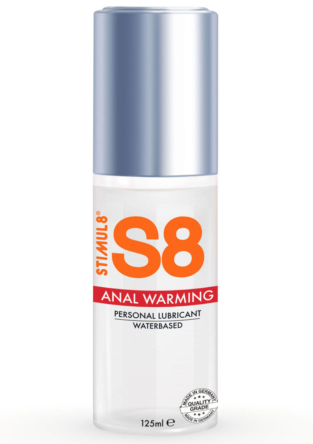 S8 Waterbased Warming Anal Lube 125ml