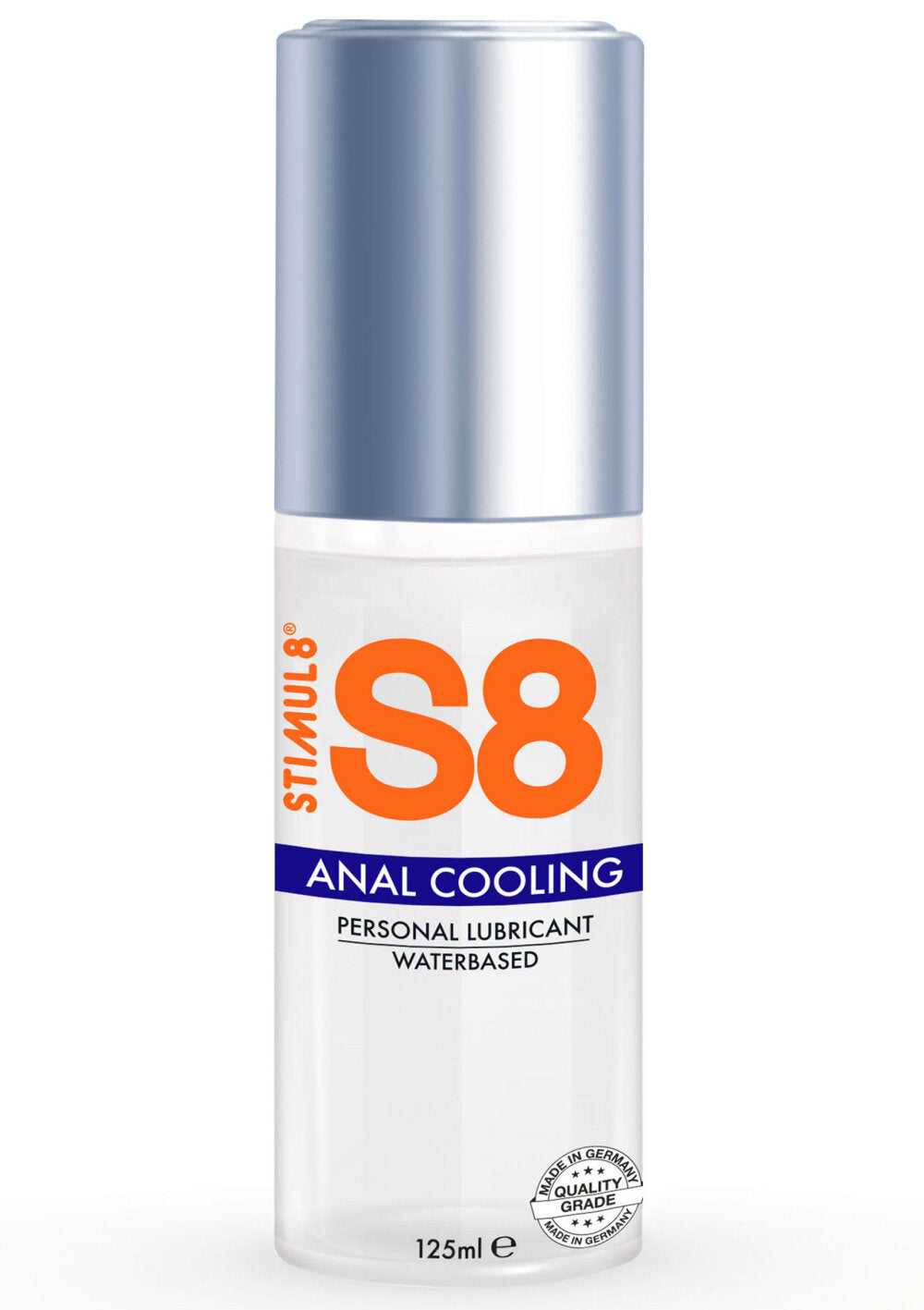 S8 Waterbased Cooling Anal Lube 125ml