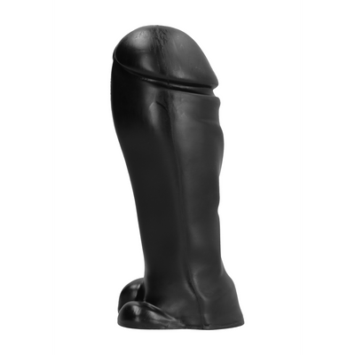 All Black Dildo - 9" / 22 cm Glad En Lang