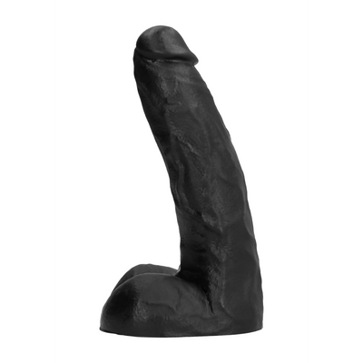 All Black Dildo - 9" / 22 cm Lichte Ribbels