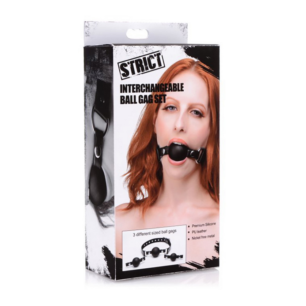 Interchangeable Silicone Ball Gag