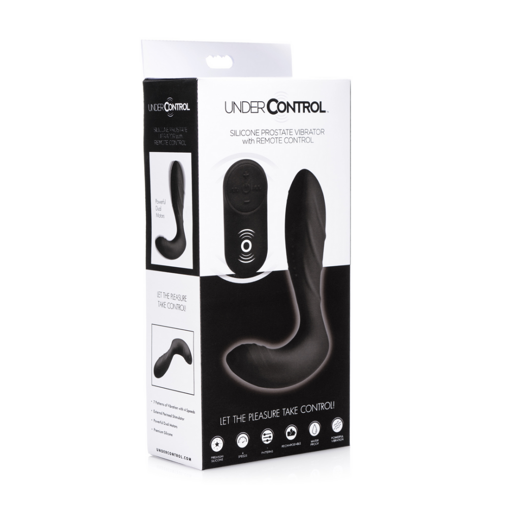 Silicone Prostate Vibrator with Remote Control