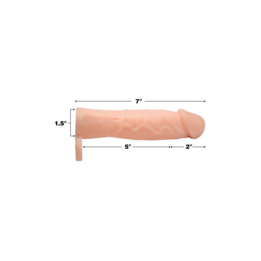 Silicone Penis Sleeve - 2/5 cm