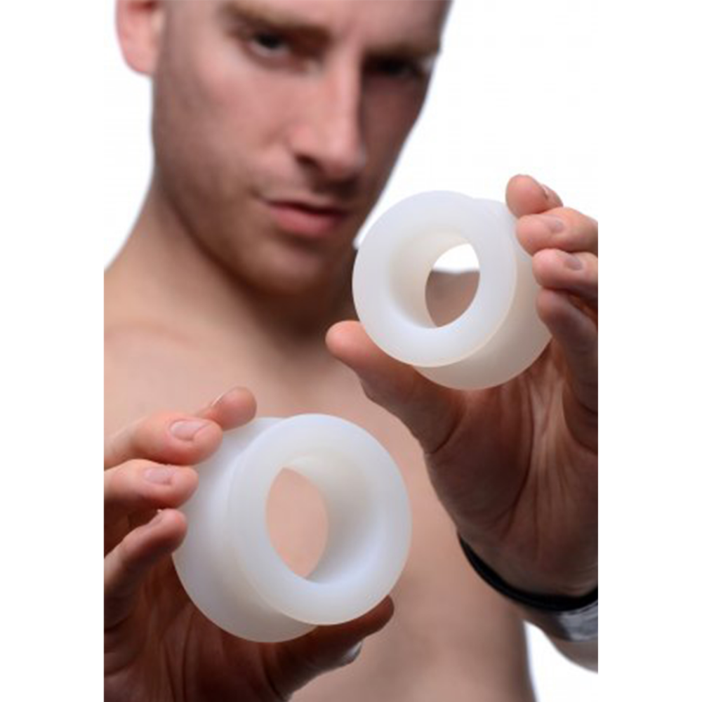 Stretch Master - 2-Piece Silicone Anal Ring Set