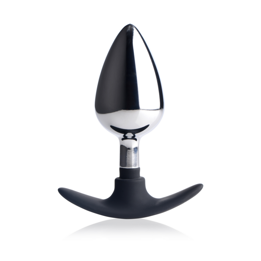 Dark Invader - Metal and Silicone Anal Plug - Large