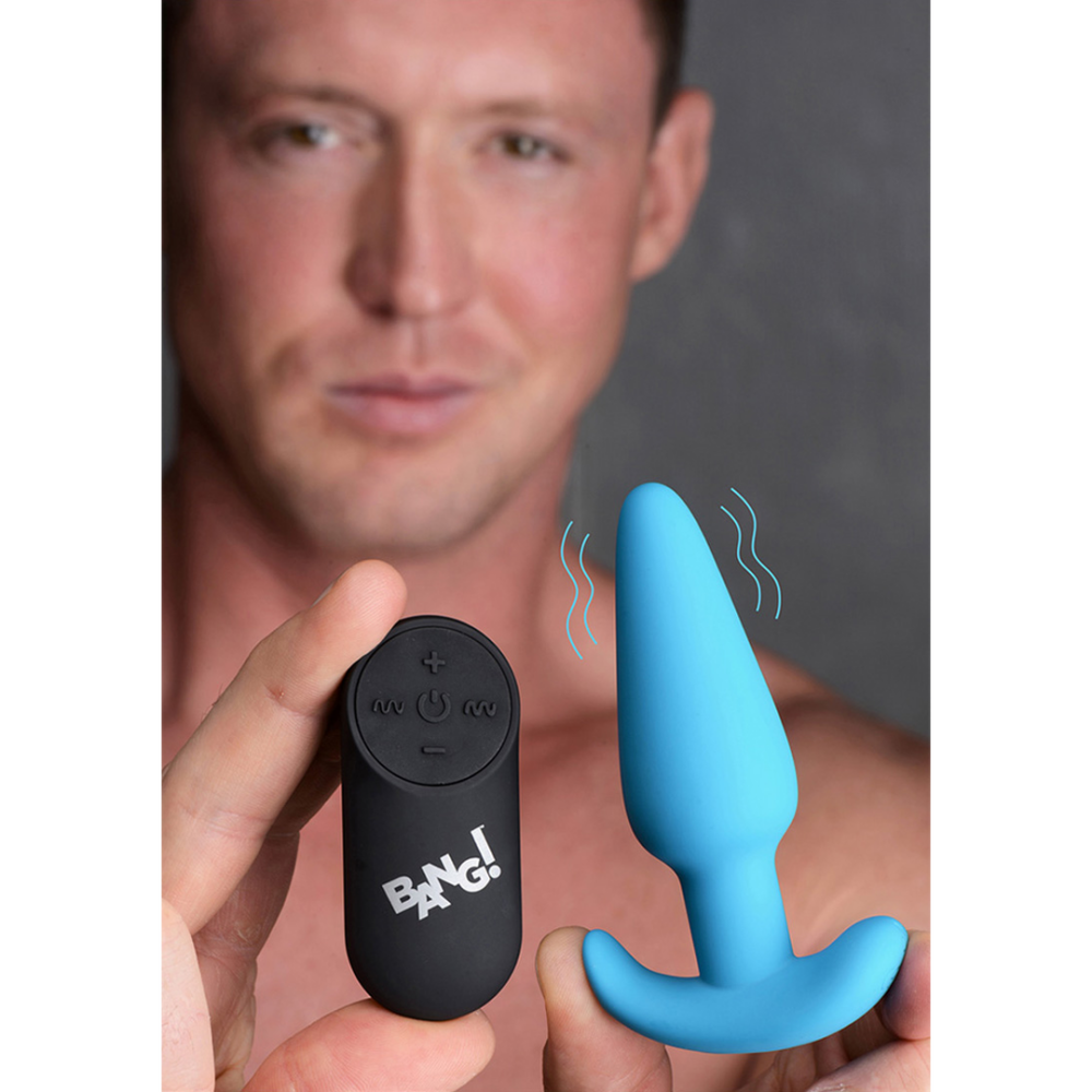 Vibrating Silicone Butt Plug with Remote Control