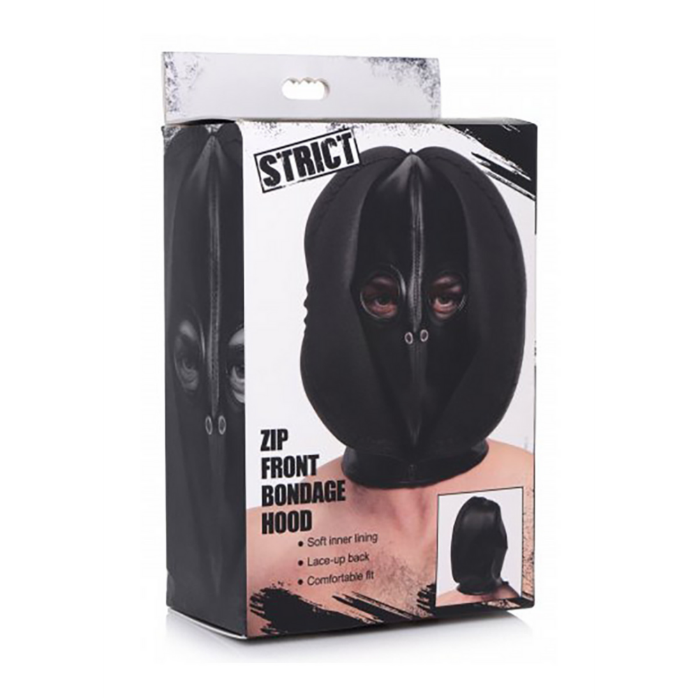 Bondage Mask with Zipper in the Front