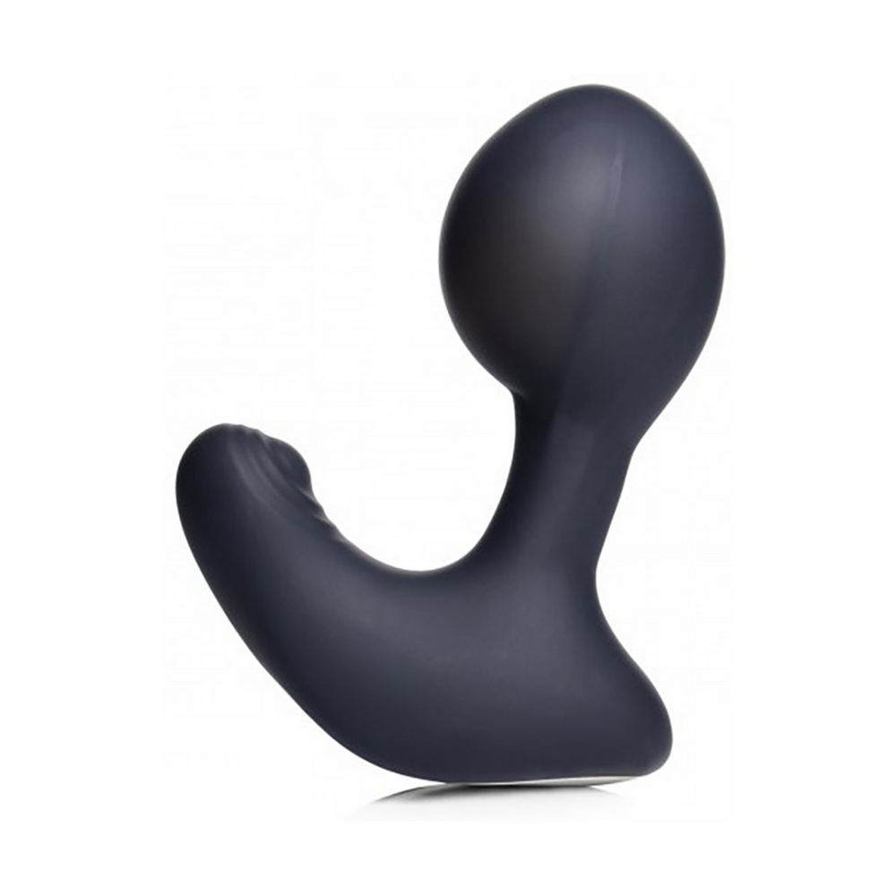 Inflatable and Tapping Prostate Vibe with Remote Control