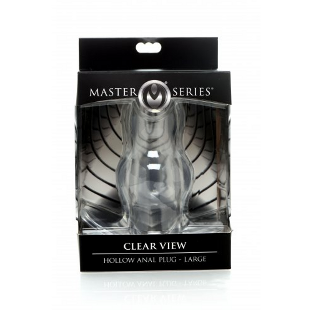 Clear View - Hollow Anal Plug - Large