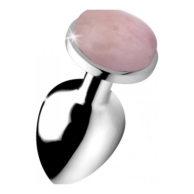 Rose Quartz Gem - Butt Plug - Large