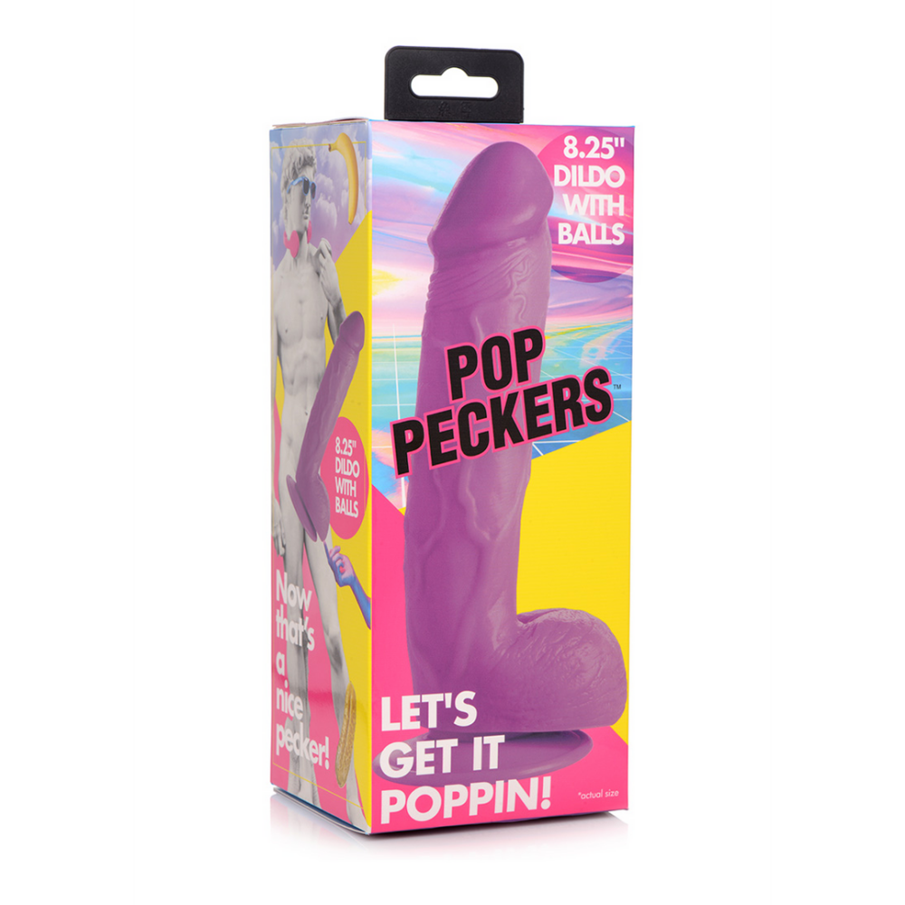 POP - Dildo with Balls - 8.25 / 21 cm