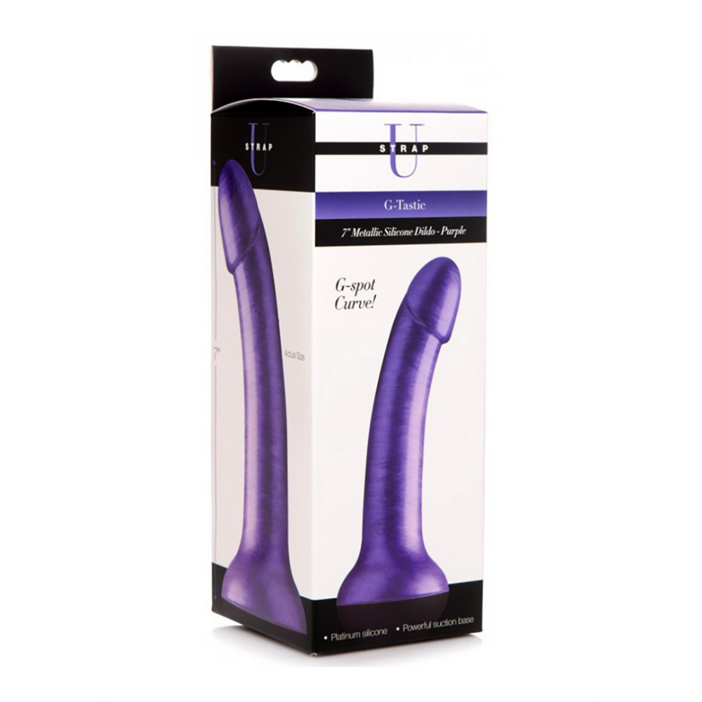 G-Tastic - Metal Silicone Dildo - 7 / 17.8 cm